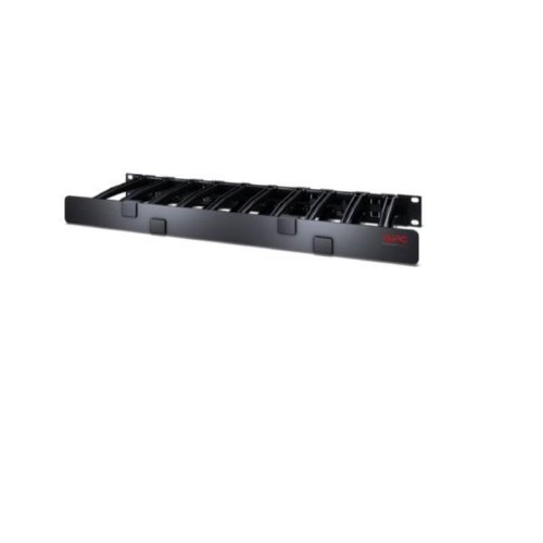 APC Horizontal Cable Manager Single-Sided with Cover - Pannello gestione cavi rack con coperchio - nero - 1U - per P/N: SMTL1000RMI2UC, SMX1000C, SMX1500RM2UC, SMX1500RM2UCNC, SMX750C, SMX750CNC